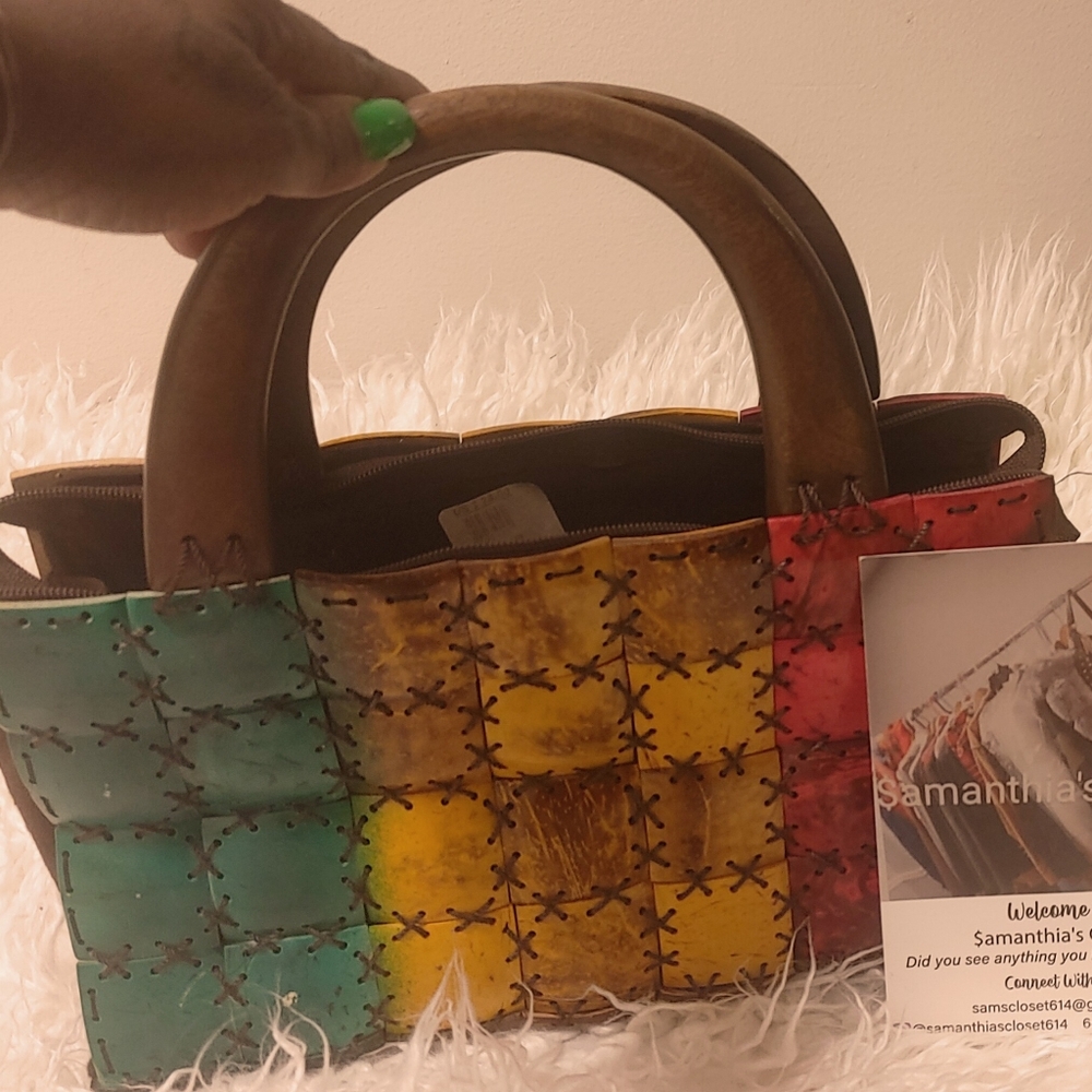 Jamaican wooden bag